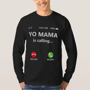 ヨママがシャツのお母さおもしろいんシャツをパパに呼ぶ Tシャツ