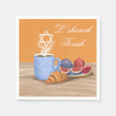 ヨムキプールルシャナトバ，コーヒー，ザクロ スタンダードカクテルナプキン (正面)