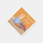 ヨムキプールルシャナトバ，コーヒー，ザクロ スタンダードカクテルナプキン (角)