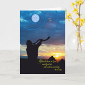 ヨムキプー吹ルのショファー カード (黄色い花)