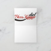 ヨム・キプルのダイエット カード (内部)