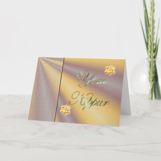 ヨム・キプルのユダヤ人の休日の絶食のユダヤ教の聖日 カード (正面)
