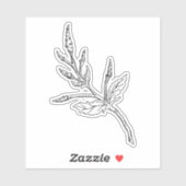 ヨモギのハーブのシール シール (シート)