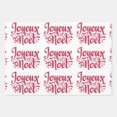 ヨユノエルクリスフランスのマス挨拶伝統的文 ラッピングペーパーシート (正面3)