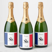 ヨユノエルフラフランスのグクリスマス スパークリングワインラベル (ボトル)