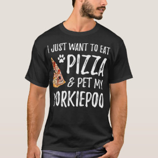 ヨリエポオドッグラバーピザおもしろい犬マママギフト Tシャツ