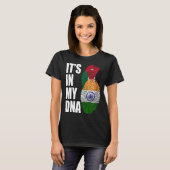 ヨルダンおよびインディアンミックスDNA伝統フラグ Tシャツ (正面フル)