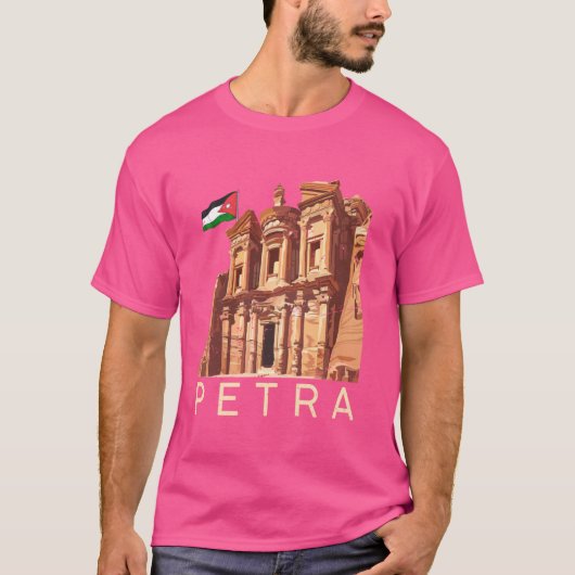 ヨルダンのハシェミテ王国の国旗の休暇 Tシャツ (正面)