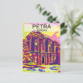 ヨルダンのペトラの記念碑 ポストカード (スタンド正面)