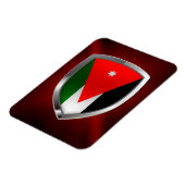 ヨルダンのメタリックエンブレム マグネット (左側)