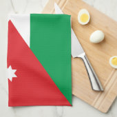 ヨルダンの旗 キッチンタオル (四つ折り)