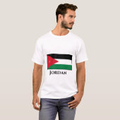 ヨルダンの旗 Tシャツ (正面フル)