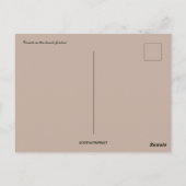 ヨルダンの砂漠でラクダ ポストカード (裏面)