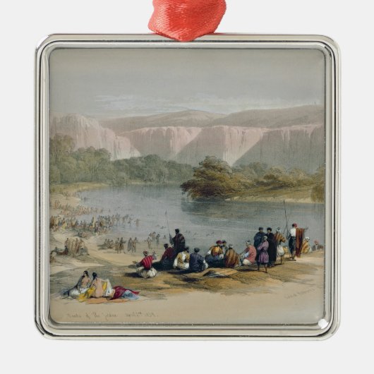 ヨルダンの銀行 メタルオーナメント (正面)