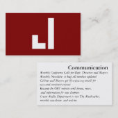 ヨルダンコミュニケーション 名刺 (正面/裏面)