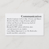 ヨルダンコミュニケーション 名刺 (裏面)