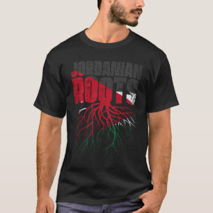 ヨルダンルーツヨルダン伝統国旗 Tシャツ
