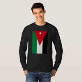 ヨルダンレトロヴィンテージ国旗ヨルダン Tシャツ (正面フル)