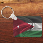 ヨルダン国旗のキーチェーン キーホルダー (裏面)
