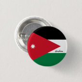 ヨルダン国旗のボタン,愛国的なヨルダン国旗のファッション 缶バッジ (正面&裏面)