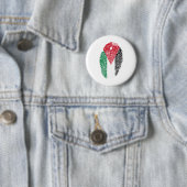 ヨルダン国旗の指紋の国のプライドID 缶バッジ (インサイチュ)