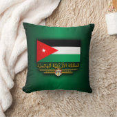ヨルダン国旗（アラビア語） クッション (ブランケット)
