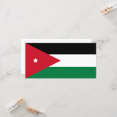 ヨルダン国旗 カード (正面/裏面インサイチュ)