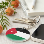 ヨルダン国旗 キーホルダー (正面右)