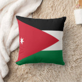 ヨルダン国旗 クッション (ブランケット)