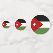 ヨルダン国旗 コンフェッティ (正面)