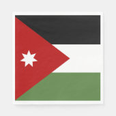 ヨルダン国旗 スタンダードランチョンナプキン (正面)