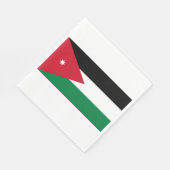 ヨルダン国旗 スタンダードランチョンナプキン (角)