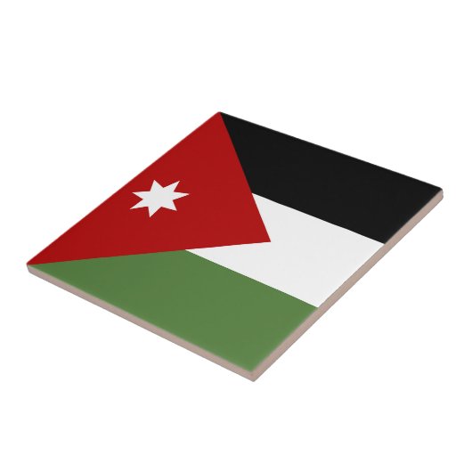 ヨルダン国旗 タイル (側面)