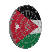 ヨルダン国旗 ダーツボード (正面左)