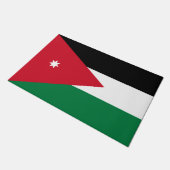 ヨルダン国旗 ドアマット (アングル)