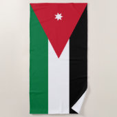 ヨルダン国旗 ビーチタオル (正面)