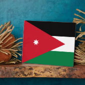 ヨルダン国旗 フォトプラーク (側面)