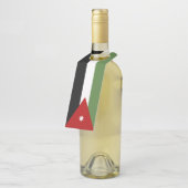 ヨルダン国旗 ボトルネックタグ (アングル)