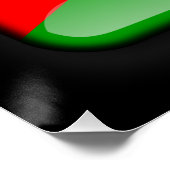 ヨルダン国旗 ポスター (コーナー)