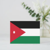 ヨルダン国旗 ポストカード (スタンド正面)