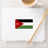 ヨルダン国旗 ラベル (インサイチュ)