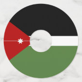 ヨルダン国旗 ワイングラスタグ (裏面)