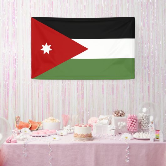 ヨルダン国旗 横断幕 (パーティー)