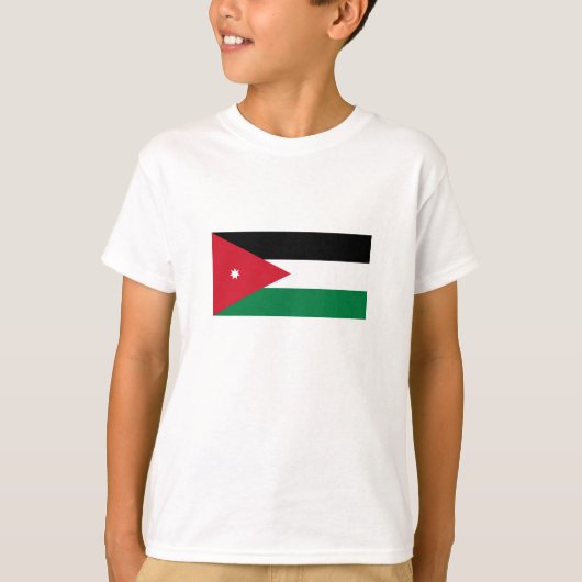 ヨルダン国旗 Tシャツ (正面)