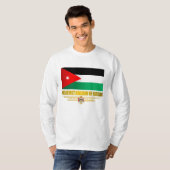 ヨルダン国旗 Tシャツ (正面フル)
