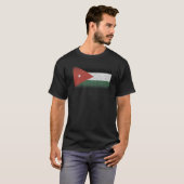 ヨルダン土産女子国男性へ国旗3 Tシャツ (正面フル)