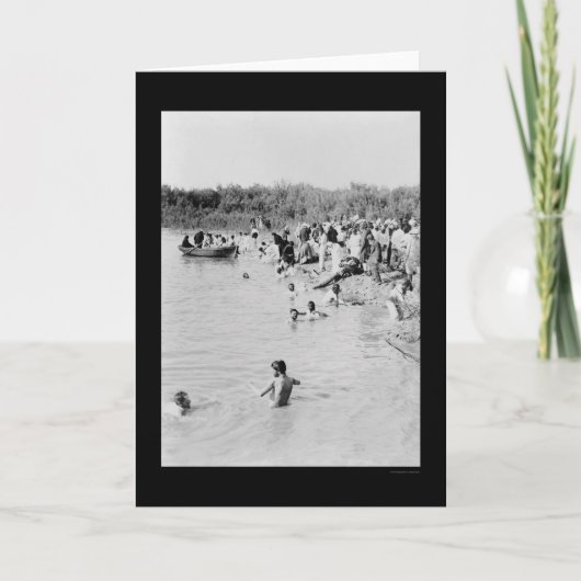 ヨルダン川1884年の洗礼 カード (正面)