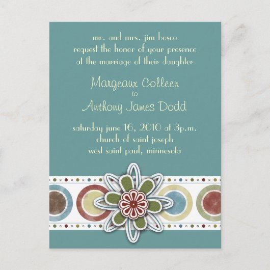 ヨルダン招待状 インビテーションポストカード (正面)