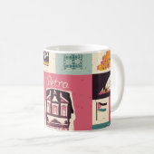 ヨルダン文化レトロ図解入りの、写真付きの記号 コーヒーマグカップ (正面右)