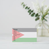 ヨルダン旗 名刺 (スタンド正面)